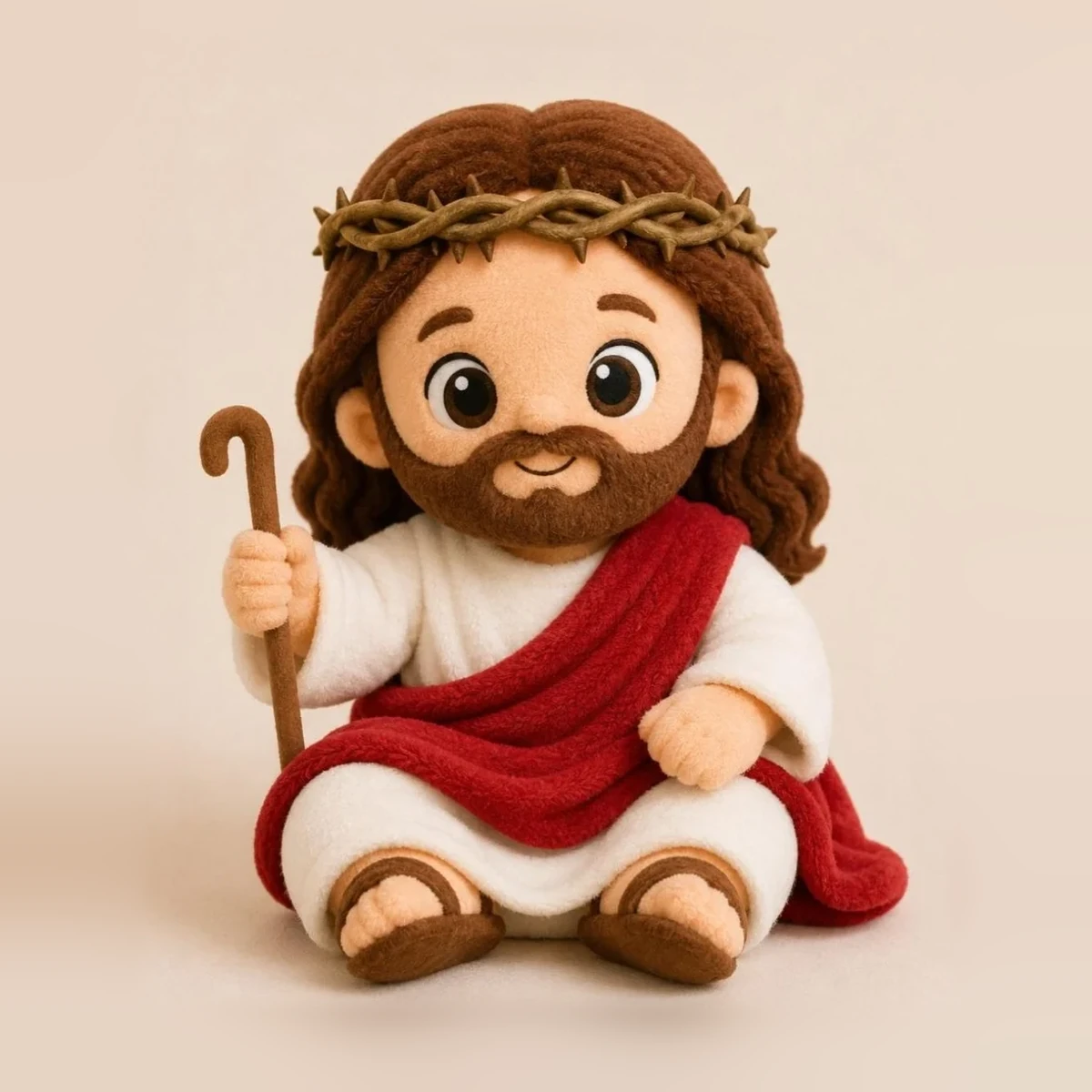 AI-generated concept image of the Jesus plush toy supplied by the client